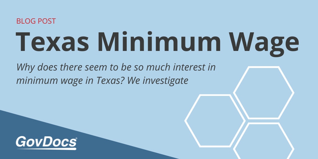 Texas Minimum Wage Govdocs