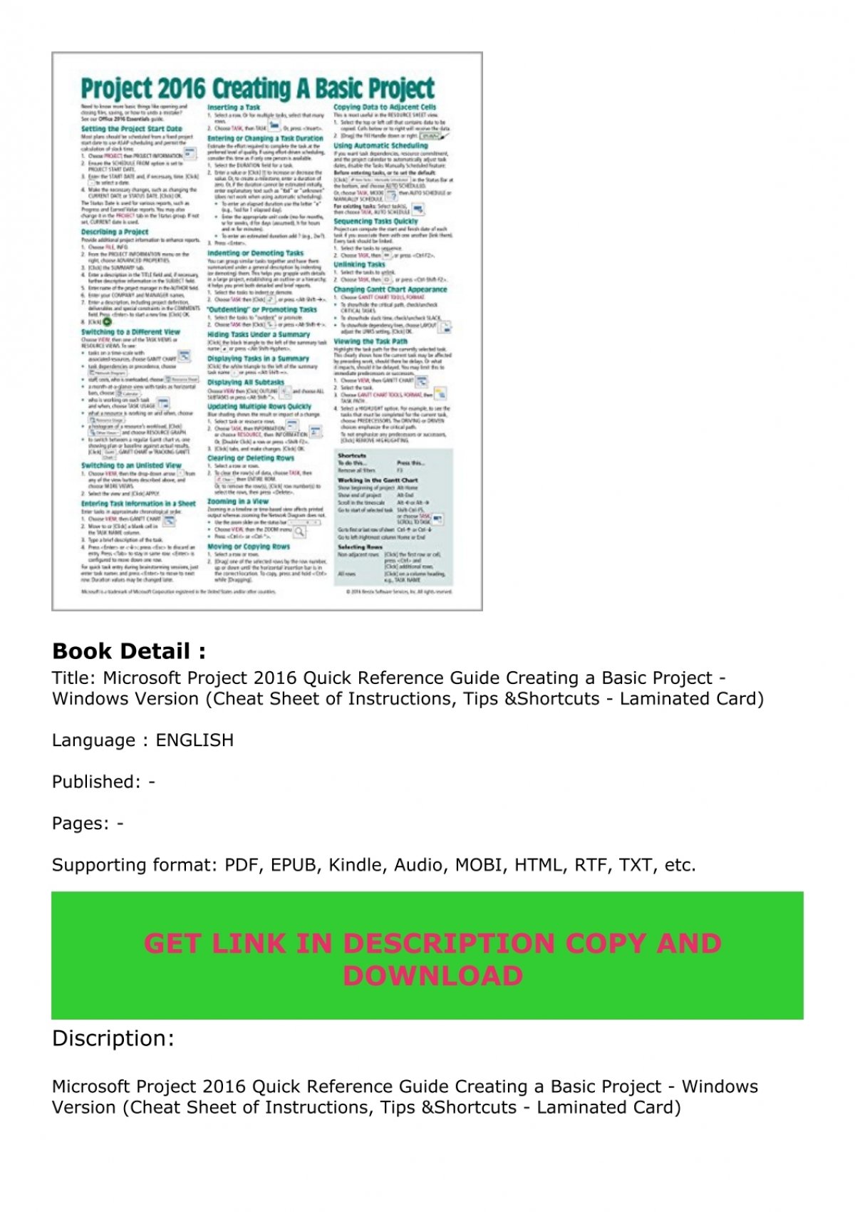 The Excel 2010 Asic Quick Reference Guide Is Shown In This Document It Shows How To