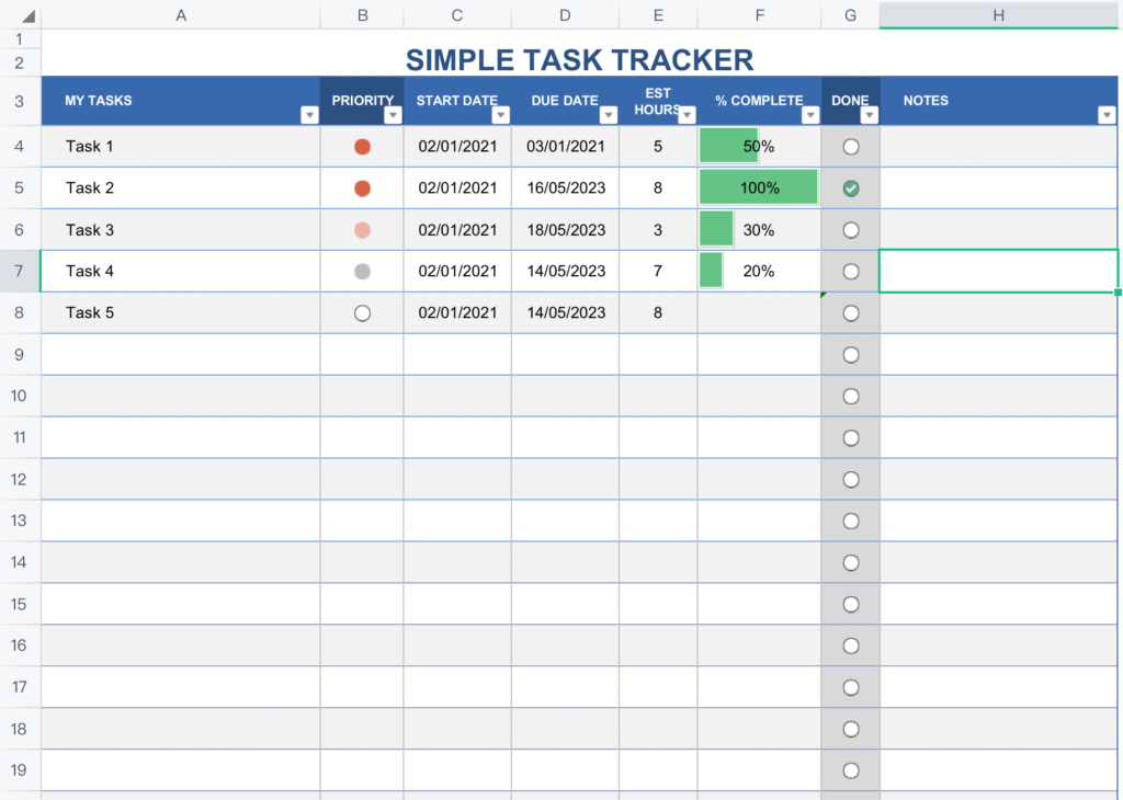 Ultimate Task Tracker Template For Excel Excel Man