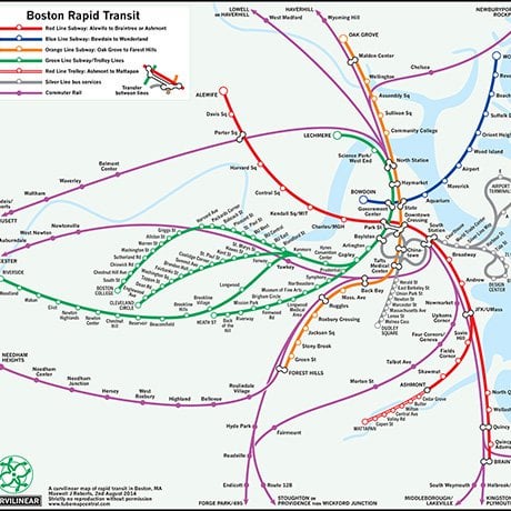 University Of Essex Professor Reconfigures Mbta Maps With New Designs