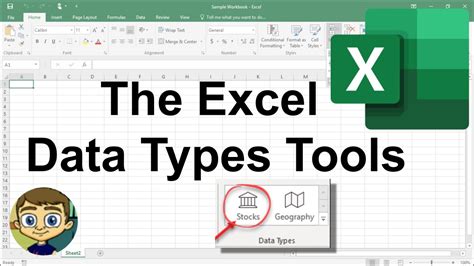 Using The Excel Data Types Tools Youtube