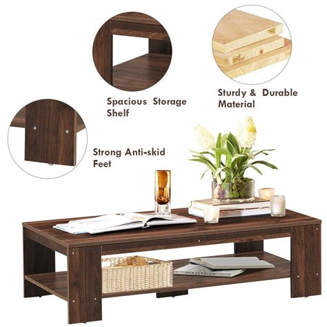 Walmart Coffee Table With Storage Shelf Aptdeco