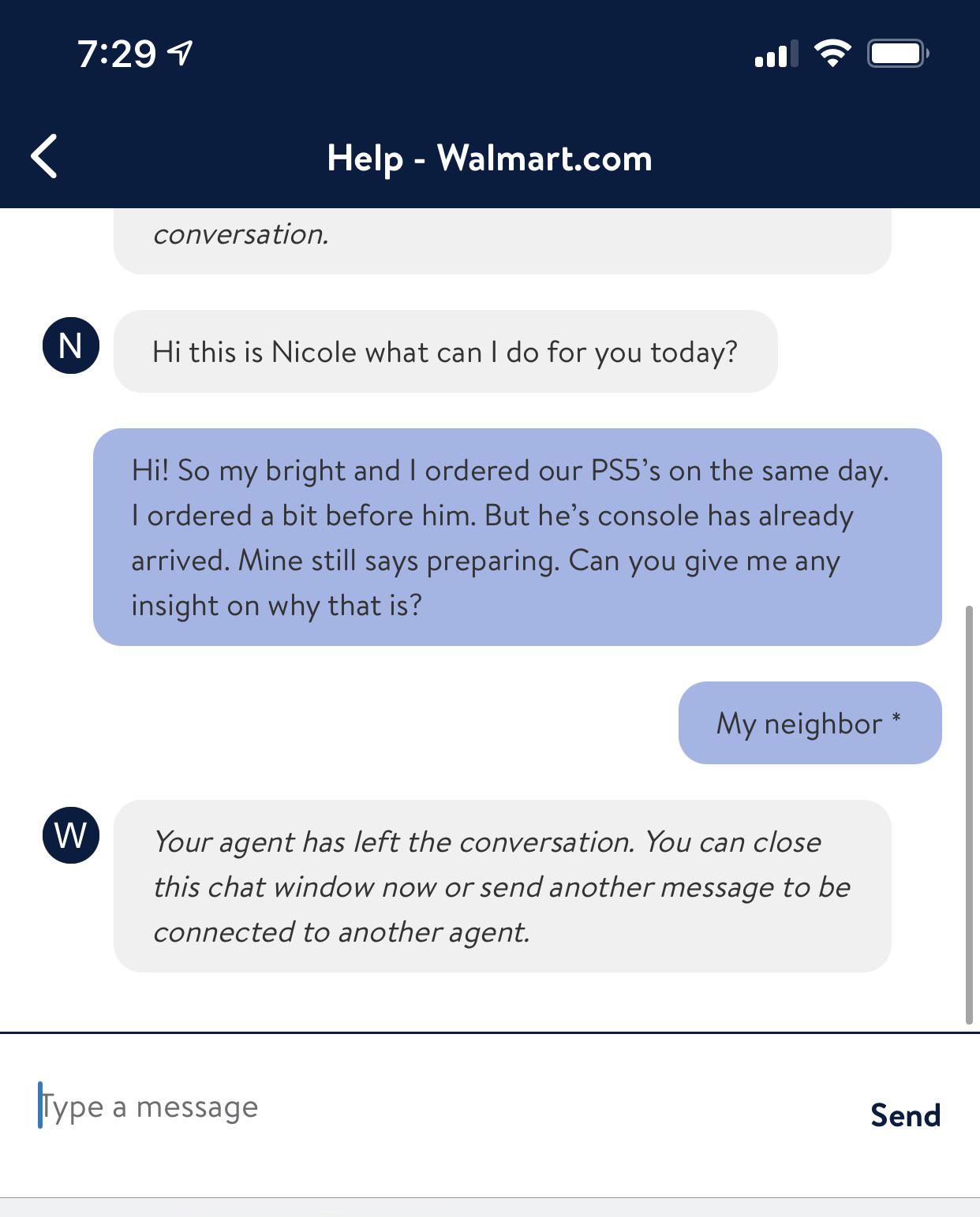 Walmart Has Left The Chat R Ps5shipping