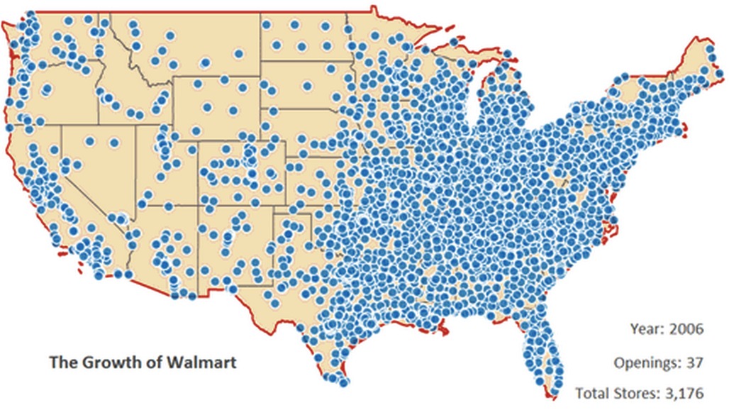 Walmart Locations Usa Map Map Vector