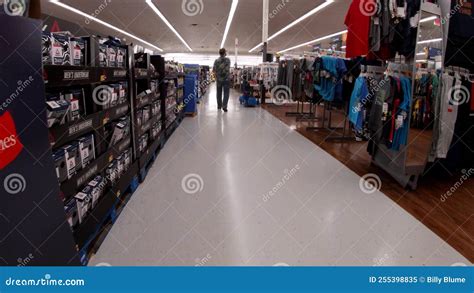 Walmart Retail Superstore Interior People In Main Aisle Editorial Image Image Of Industry