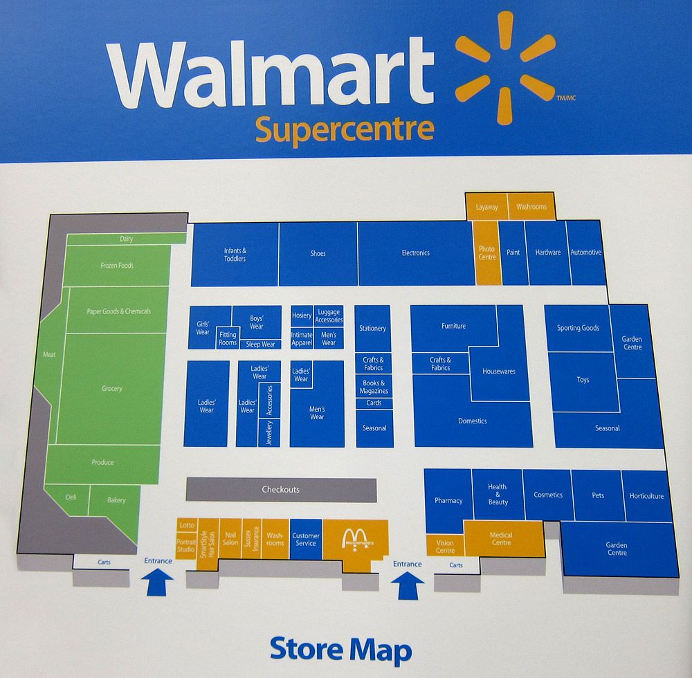 Walmart Supercenter Floor Plan