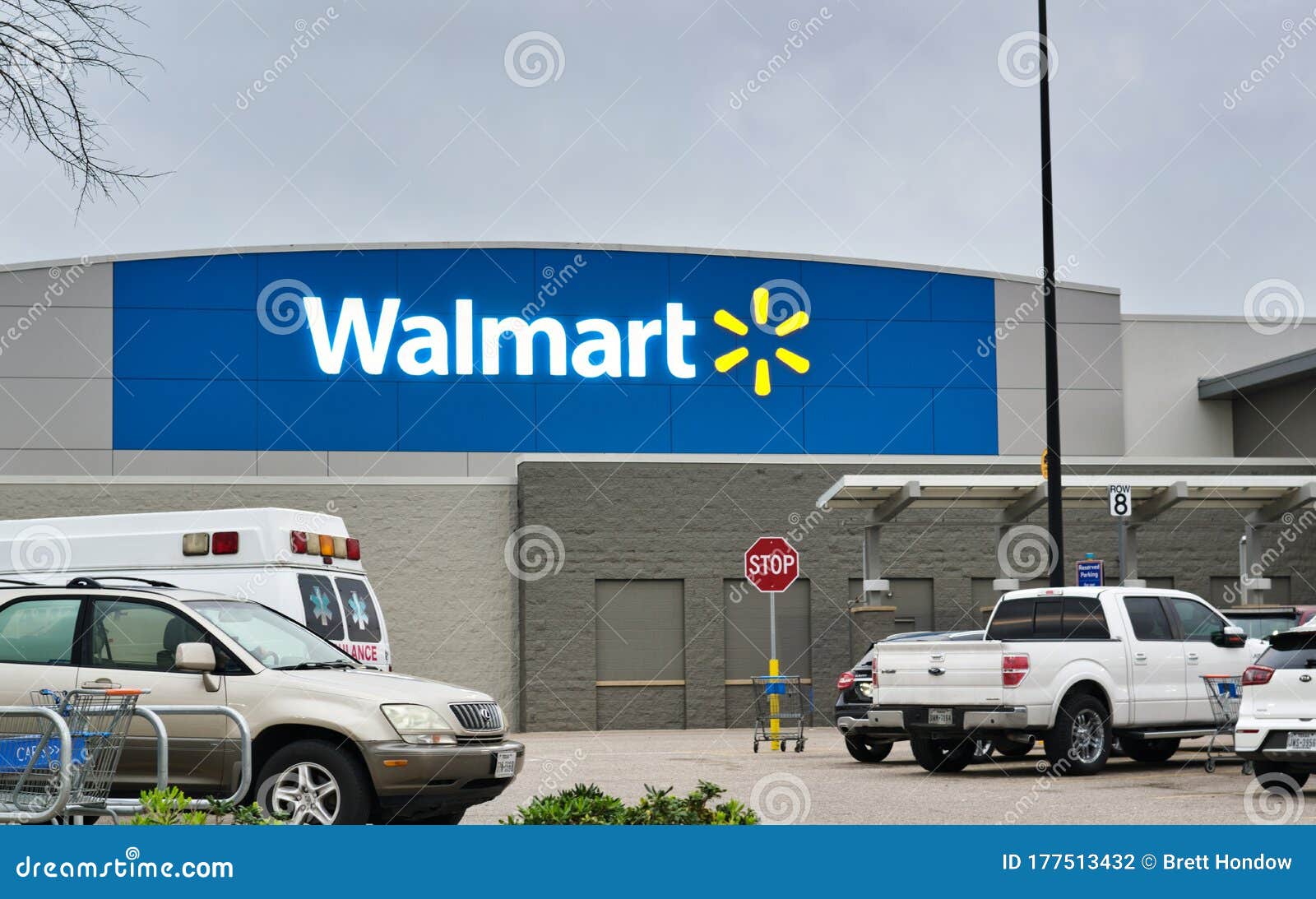 Walmart Supercenter Store Exterior In Houston Tx Editorial