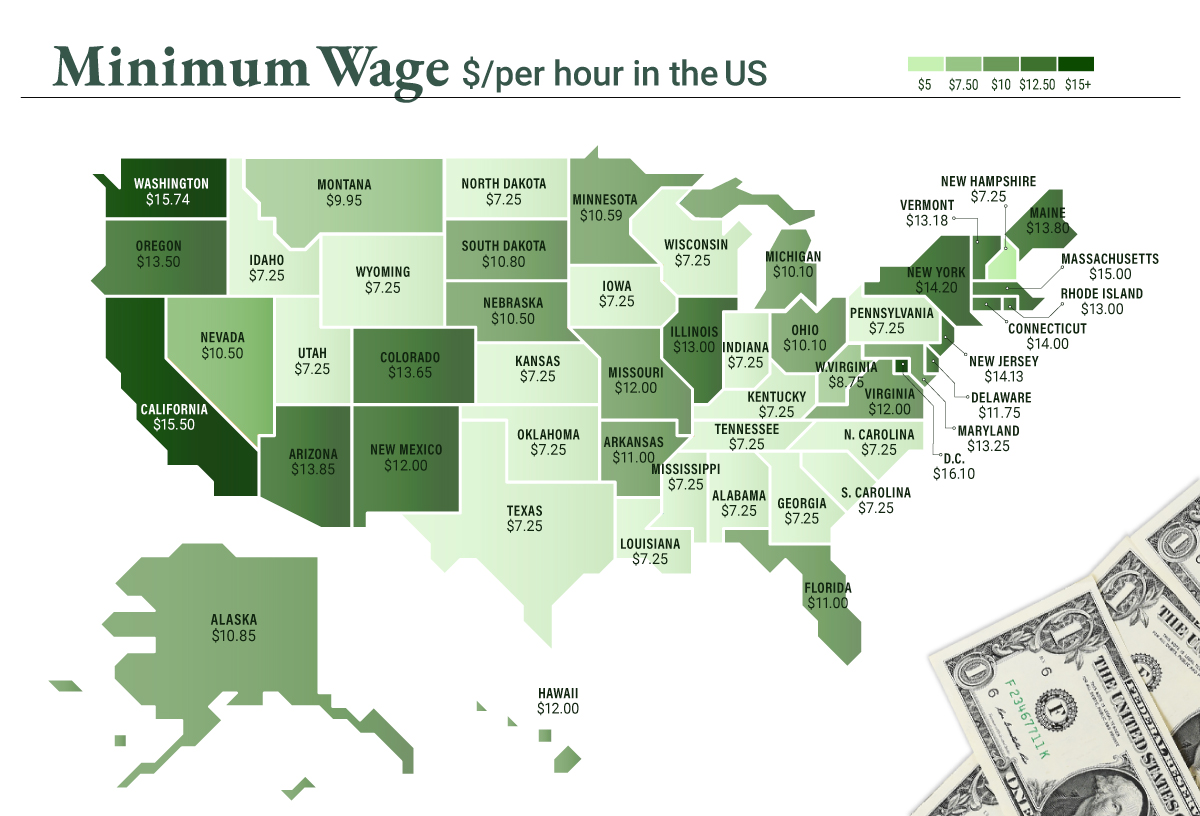 Washington Minimum Wage Increase 2025 Easton Rami