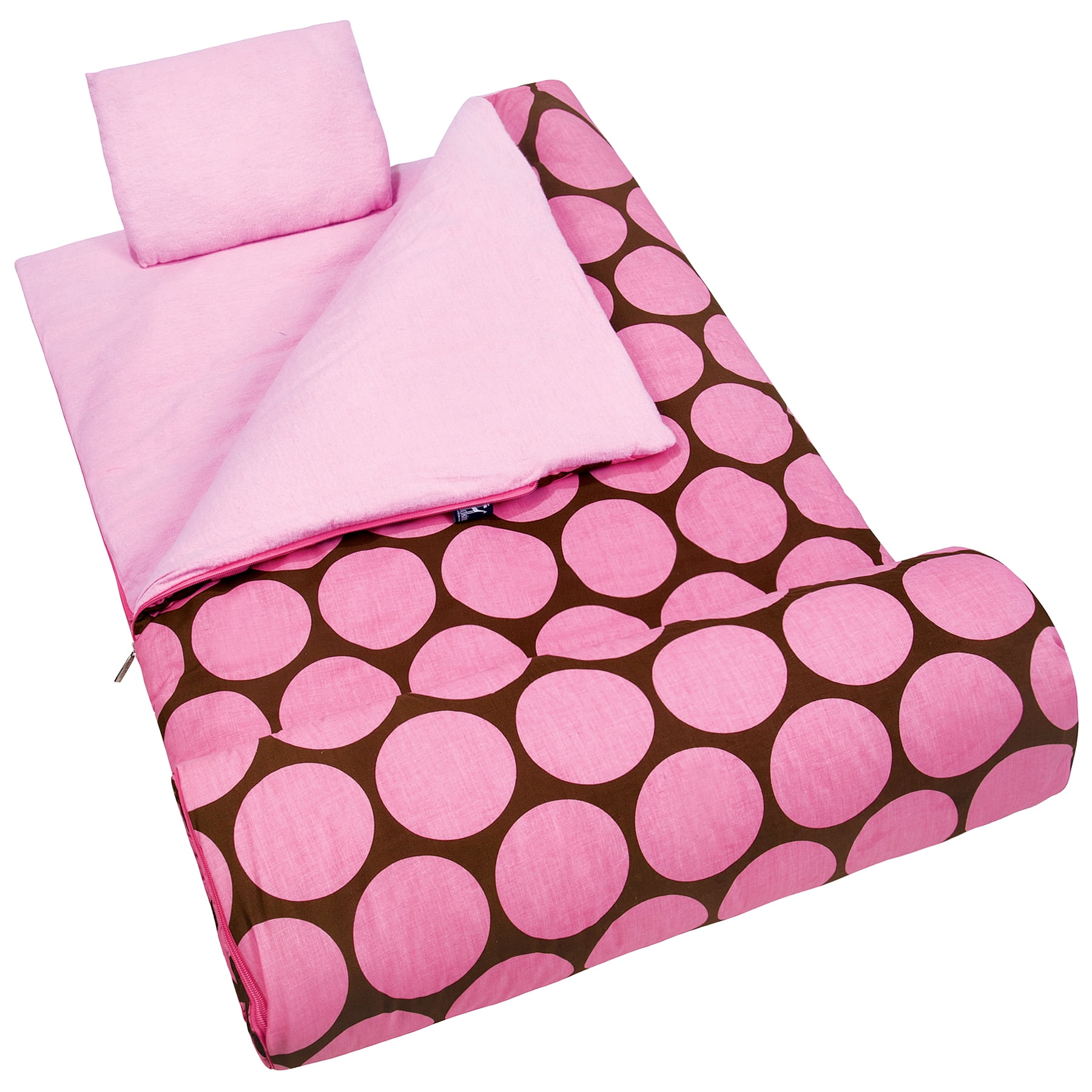 Wildkin Kids Amp 39 Sleeping Bag Big Pink Dot Walmart Com