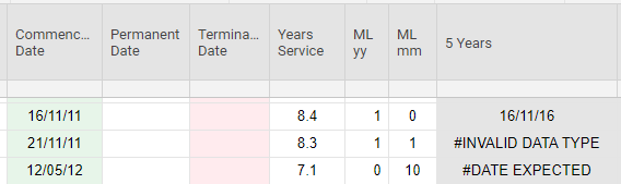 Years Of Service Formula Smartsheet Community